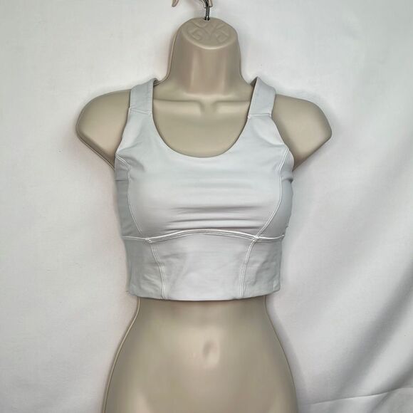 Lululemon white sports bra size 6 EUC - Picture 1 of 8